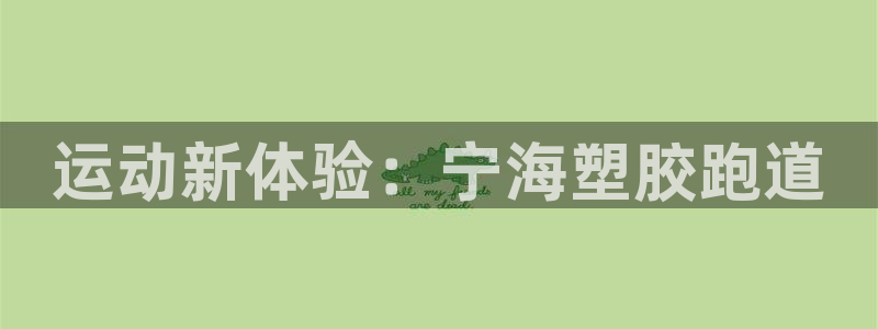 666814红·足一世比分：运动新体验：宁海塑胶跑道