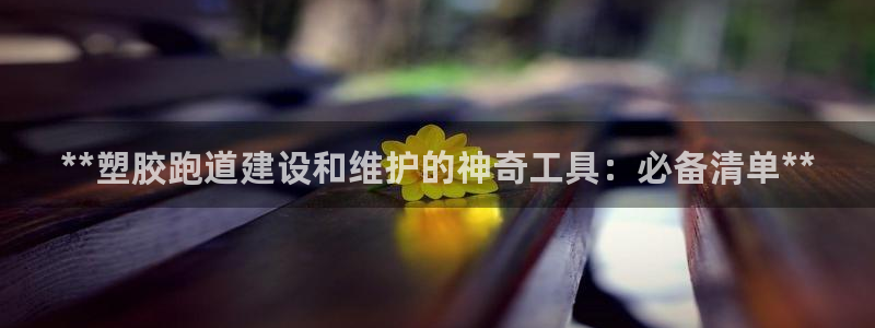 红足一1世官网足球推荐真人：**塑胶跑道建设和维护的神奇工具：必备清单**