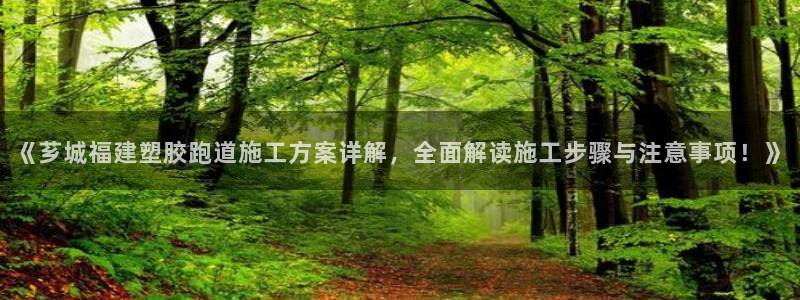 红足1世足球比分网址：《芗城福建塑胶跑道施工方案详解，全面解读施工步骤与注意事项！》